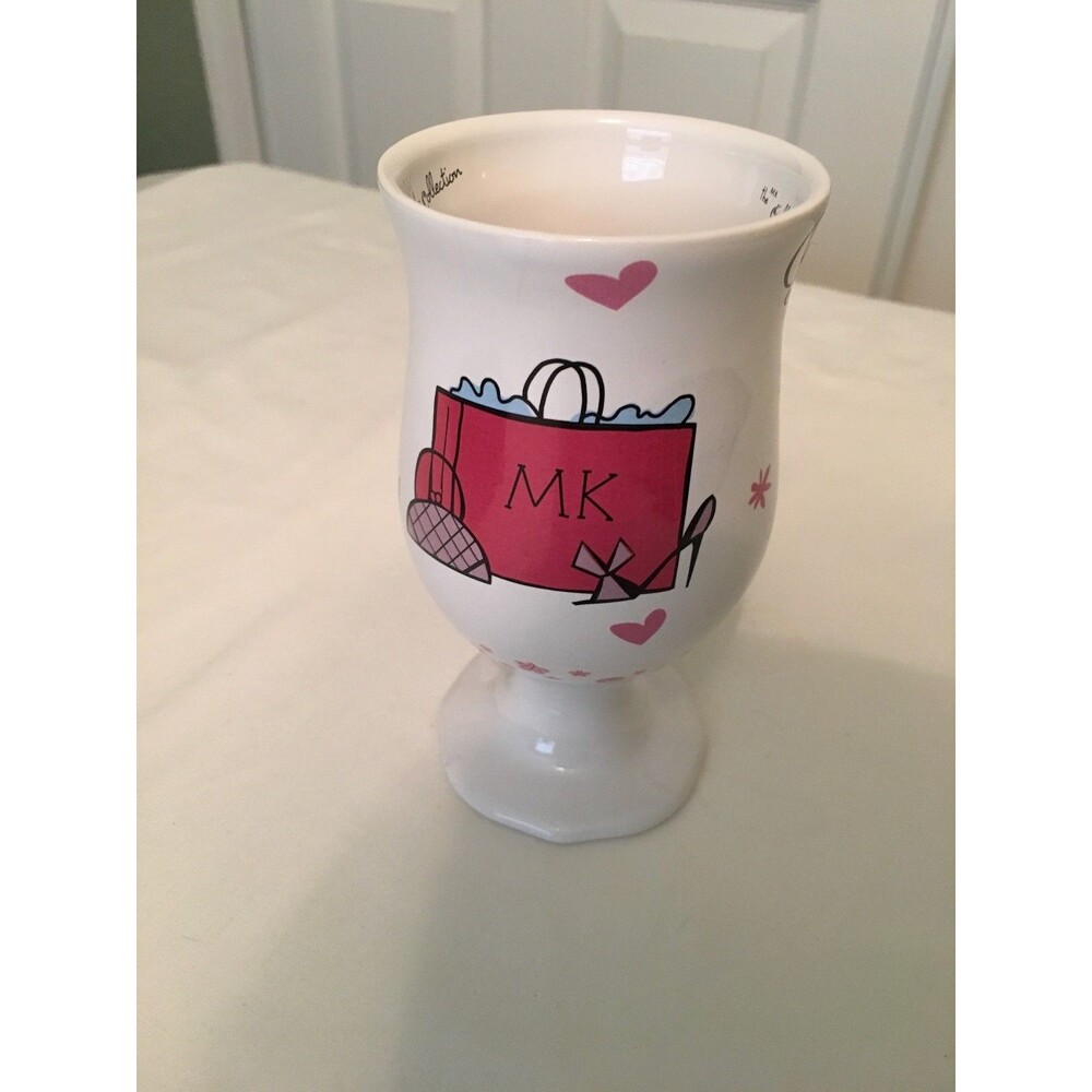 Girl Talk Pedestal Ceramic Mug by Mary Kay "Girlfriend Collection" 10 ounce